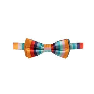 Paul Smith Junior Kids Blue Multi Stripe Bow Tie sz 2-6y